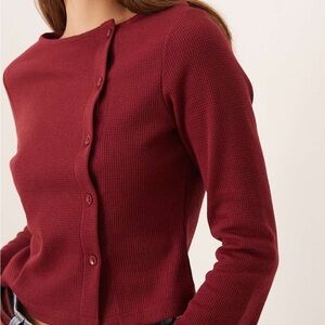 ASOS Burgundy Button-Down Shirt